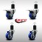 Service Caster 3'' SS Blue Poly Swivel 1-3/4'' Expanding Stem Caster Set 2 Total Lock Brakes, 4PK SCC-SSEXTTL20S314-PPUB-BLU-2-S-2-134 - alternate 5